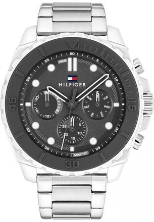 Tommy Hilfiger 1710689 Mens Watch - Silver Stainless Steel - One Size