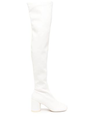 Maison Margiela Stivali alla coscia Anatomic 70mm - Bianco