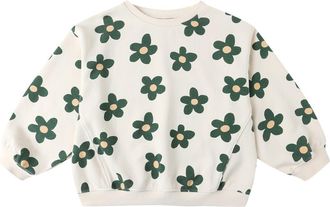Rylee + Cru Floral French Terry Sweatshirt in Natural at Nordstrom, Size 18-24M