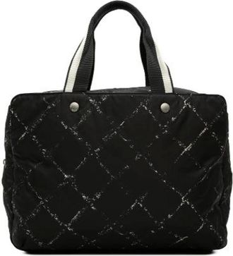 Chanel Borsa weekend vintage in nylon Pre-owned - - Pre-owned - Donna - Nero - ONE SIZE
