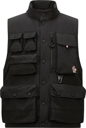 Moncler Bodywarmer met logopatch - Zwart