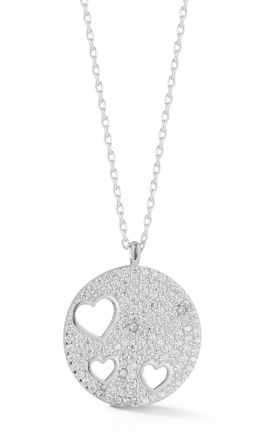 Glaze Jewelry Sterling Silver Heart Cutout Necklace