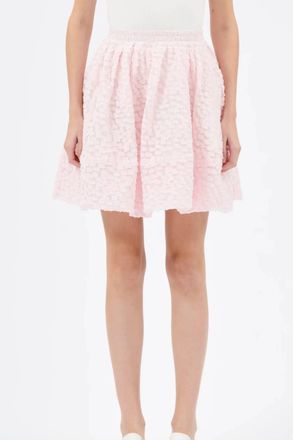Odeeh Fil Coupe Dot Bubble Skirt In Rose Petal