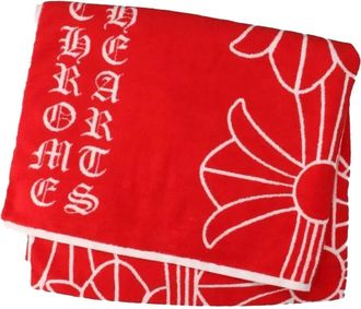 Chrome Hearts Strandlaken met kruis - Rood