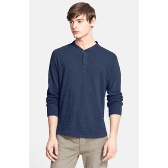 Rag & Bone Classic Slim Fit Henley in Indigo at Nordstrom, Size Xx-Large