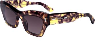 Calvin Klein Womens Purple Havana 54mm Sunglasses