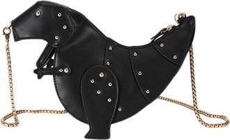 Brrnoo Dinosaur Handbag Dinosaur Shoulder Bag 3D Dinosaur Purse PU Leather Crossbody Bag with Chain Strap & Rivets Studded for Women Girls ( 2)