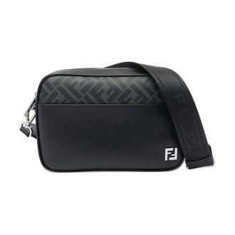 Fendi Bolso Squared FF - male - Fendi - Cross Body Bags - Black - ONE SIZE - Bags