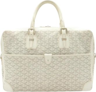 Goyard Pre-owned Ambassade MM Coated Canvas Briefcase - - Pre-owned - Donna - Beige - ONE SIZE