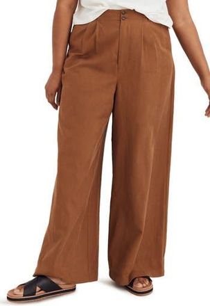 Madewell Harlow Wide Leg Pants in Acorn at Nordstrom Rack, Size 10