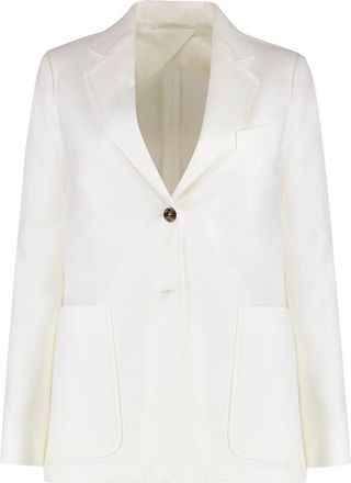 Max Mara Womens Guglia Linen Jacket - Ivory - Size EU 44 (Womens)