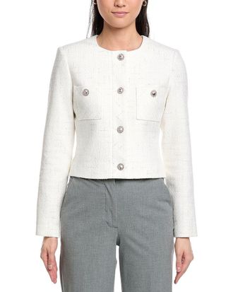 St. John Collarless Boxy Jacket
