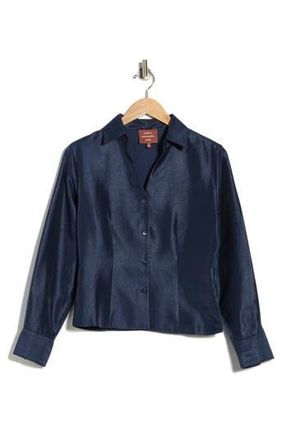 Reformation x Camille Rowe Nico Button-Up Shirt in Riviera at Nordstrom Rack, Size 10