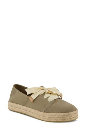 Toms Carolina Lace-Up Espadrille in Medium Beige at Nordstrom, Size 9.5