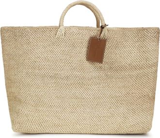 Maneb&igrave; Womens Tote Bag Saona Raffia Natural Handbags Hand