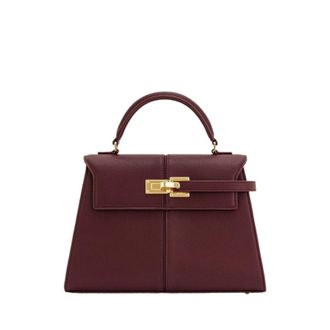 Generic Compatible For Womens Handbag Designer Burgundy Large Square Crossbody Bag(Wine red)