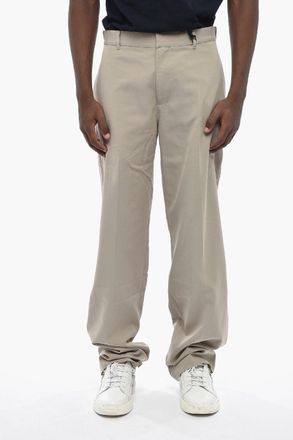 Dior PARLEY Pantaloni in Misto Cotone a Tinta Unita con Passanti Dior