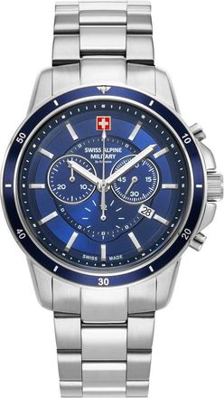 Swiss Alpine Military Analog Chronograph - Heren - Horloges - Blauw - ONE Size - Accessoires