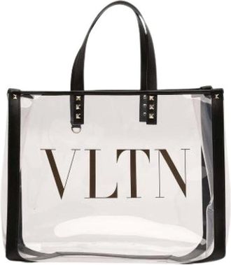 Valentino Pre-owned Tote Bags, female, Black, Size: ONE SIZE Pre-owned Plastic Tote