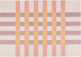 Maisons du monde Alfombra de exterior de cuadros multicolor 160x230 cm