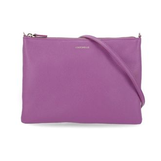 Coccinelle Cross Body Bags, female, Purple, Size: ONE SIZE Pebbled Leather Pochette