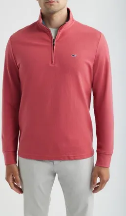 Vineyard Vines Saltwater Quater Zip Pullover in Mariner at Nordstrom, Size Xx-Large