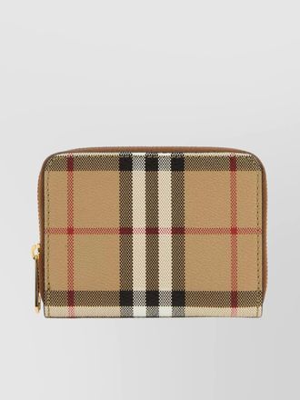 Burberry check print mini wallet