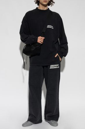 Balenciaga Oversized T-shirt, Mens, Black