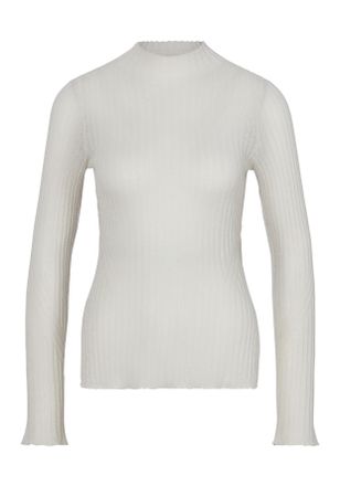 Boss Orange by Hugo Boss Strickpullover BOSS ORANGE C_Fennon, Damen, Gr. XL, grau (open grau 71), Strick, Obermaterial: 60% Wolle, 40% Polyamid, unifarben, figurbetont, hoch g