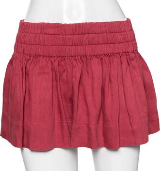 Isabel Marant Etoile Red Linen Blend Shorts