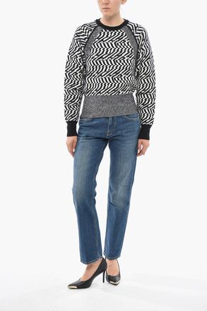 Stella McCartney Maglia Girocollo in Lana Bicolore Stella McCartney