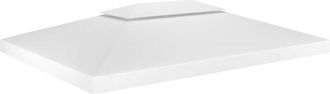 vidaXL Toldo De Cenador 2 Niveles 310 G/m&sup2; 4x3 M Blanco Vidaxl Blanco