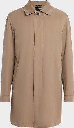 Ermenegildo Zegna Mens Microfiber Raincoat