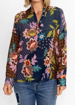Johnny Was Lotus Blouse In Delfino