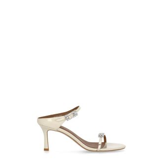 Kurt Geiger High Heel Sandals, female, Beige, Size: 10 US Strass Double Buckle SDL