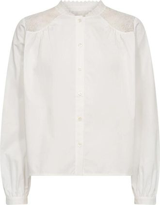 Mos Mosh Shirt - Dames - Overhemden - Wit - XS - Overhemden