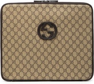 Gucci Pre-owned Bags, female, Brown, Size: ONE SIZE Pre-owned Accessories Case