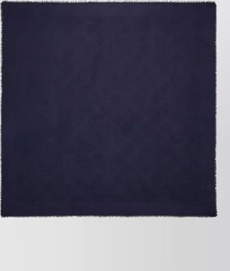 Ferragamo jacquard gancini silk wool shawl