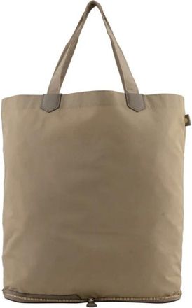 Pourchet Tassen, Dames, Beige, ONE Size, Leer, Travel Petit Tote