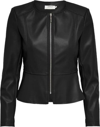 Only Peplum Jacket - Dames - Zomerjassen - Zwart - M - Jassen