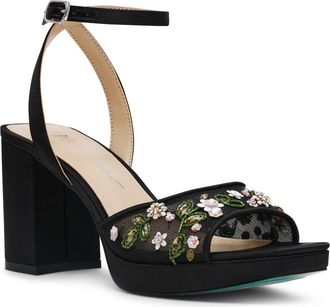 Betsey Johnson Kirra Ankle Strap Sandal in Black at Nordstrom, Size 7.5