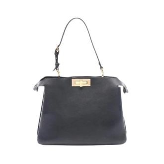 Fendi Pre-owned Peekaboo Soft Medium Handtas - Dames - Pre-owned - Zwart - Maat: ONE Size Leer