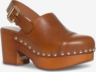 Chloé Keil-Clogs aus Glattleder Jeannette 80
