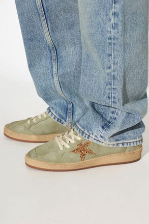 Golden Goose Ball Star Sports Shoes, Womens, Green