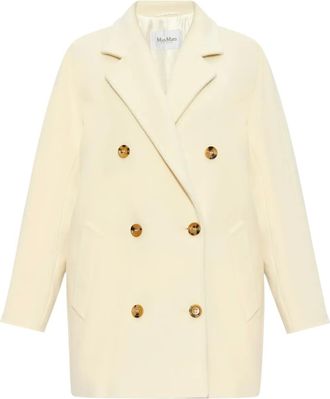 Max Mara Rebus jas van wol en kasjmier - Beige
