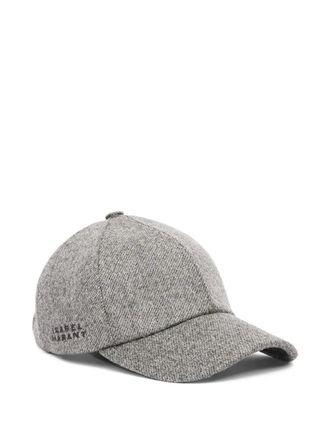 Isabel Marant Tomas cap - women - Cotton/Virgin Wool/Polyester - 57 - Grey