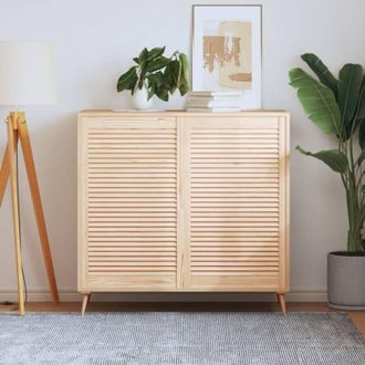 vidaXL Ante con Design a Lamelle 2 pz 99,3x59,4 cm in Legno di Pino - Vidaxl