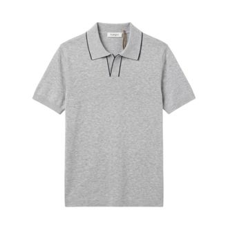 KANGRA Polo Shirts, male, Gray, Size: 2XL Polo in Maglia di Cotone