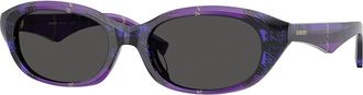Burberry BE4447D Asian Fit 411387 Womens Sunglasses Purple Size 55