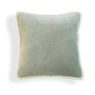 Febronie Coj&iacute;n algod&oacute;n verde grisaceo 50x50